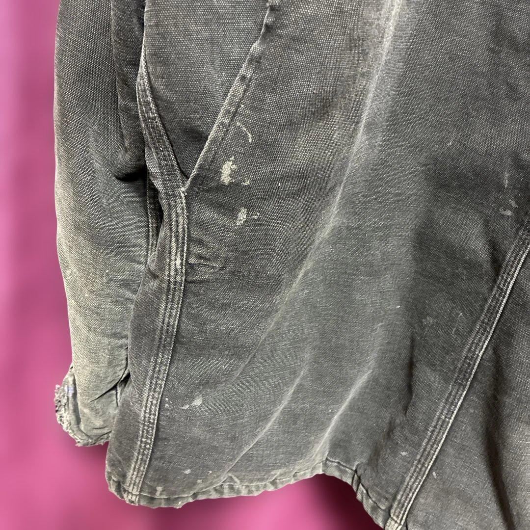 鬼フェードカーハートボロダークグレー デトロイトジャケットBORO古着