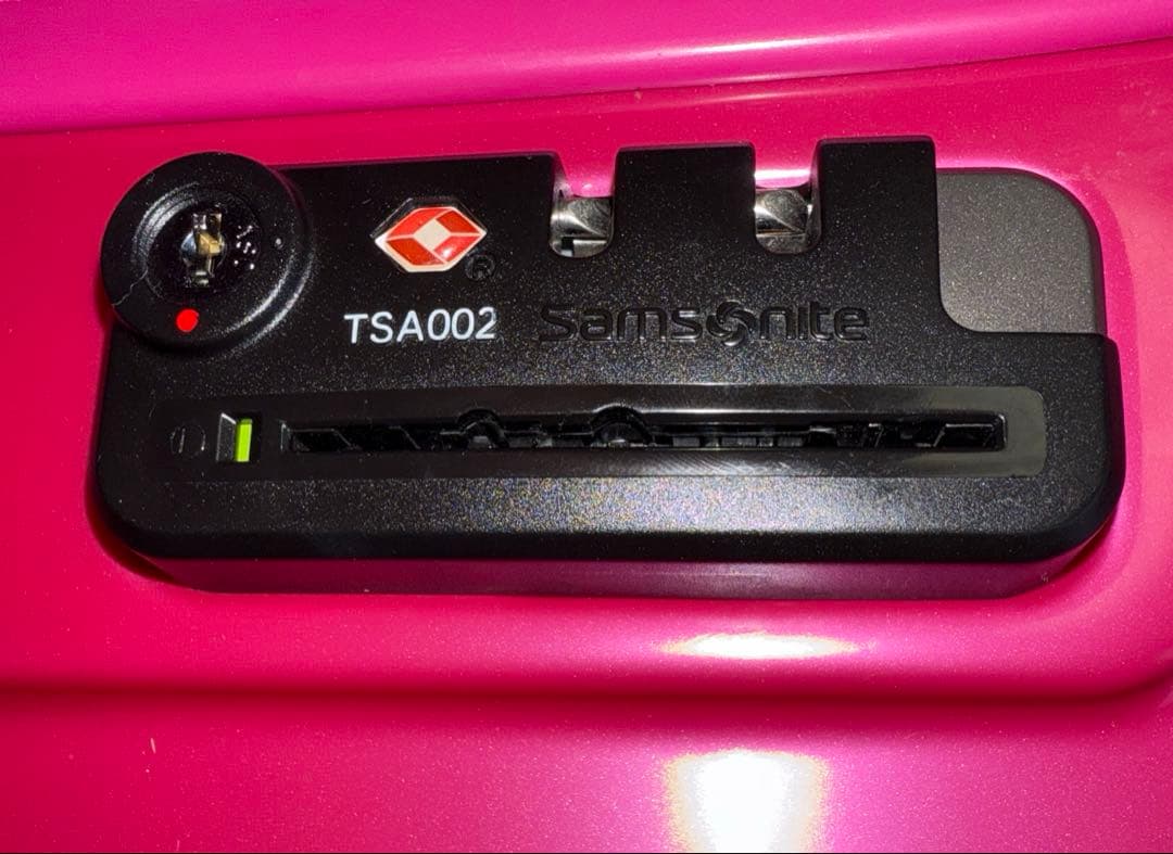 齋*子様 ピンク　サムソナイトエアーリアル74ℓ Card key採用