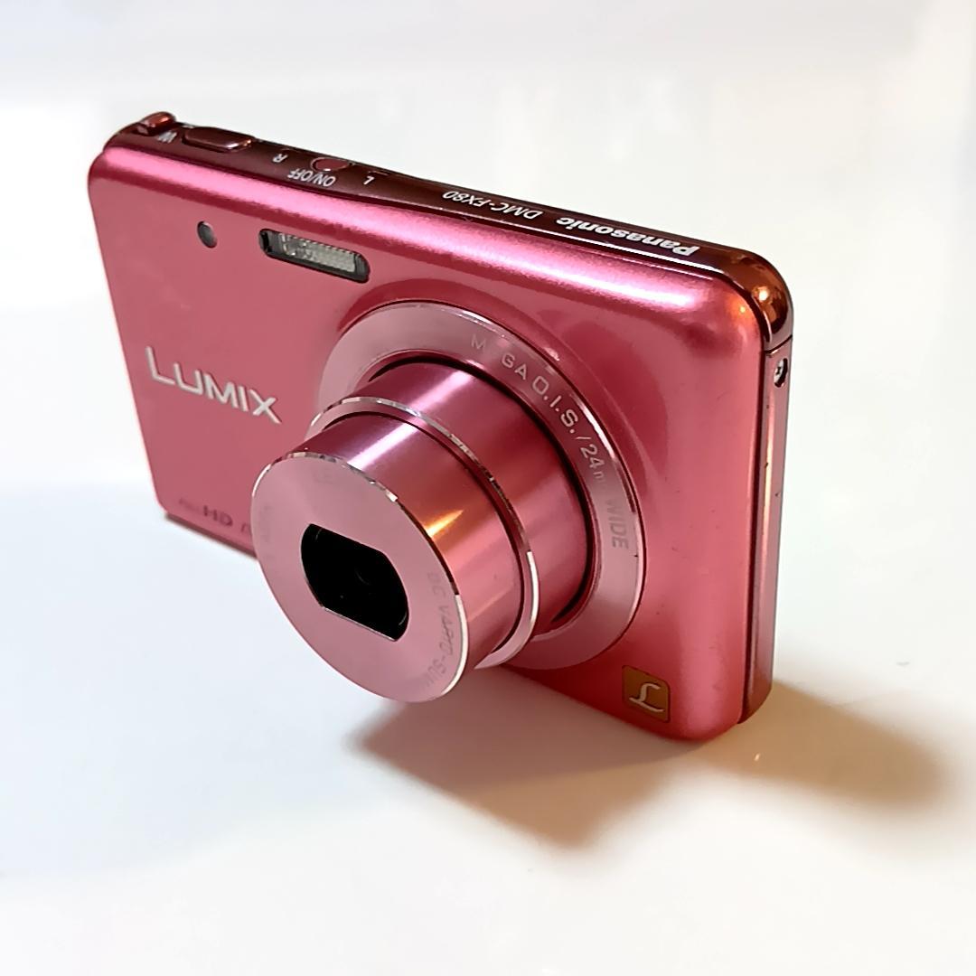 Panasonicコンパクトデジタルカメラ　LUMIX DMC-FX80 ピンク