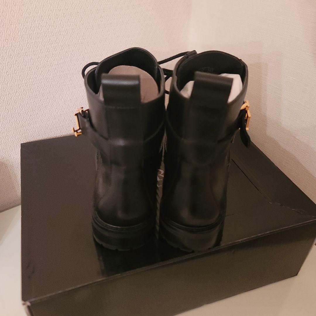 LAUREN RALPH LAUREN レースアップレザーブーツ