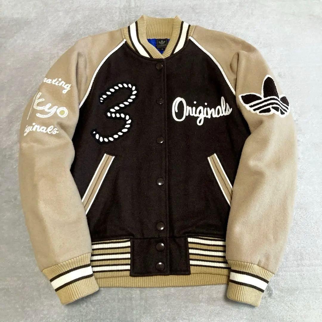 アディダス スタジャン 原宿3周年記念 ブラウン ベージュ M