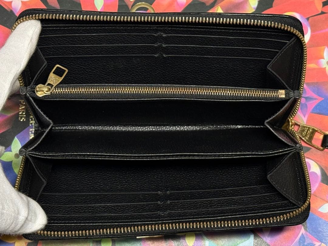 良品！新型　ルイヴィトン　アンプラント　ジッピーウォレット長財布　黒