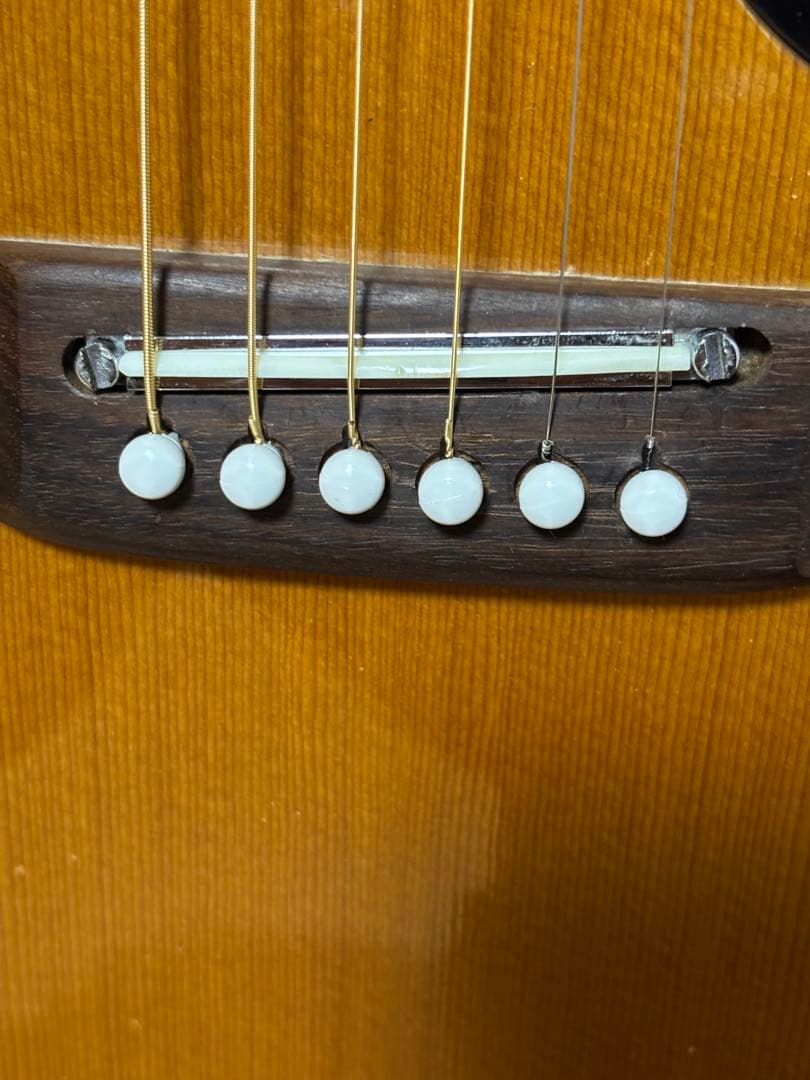 レア！Pearl パールPF-618 ジャパンヴィンテージアコギ ADJサドル