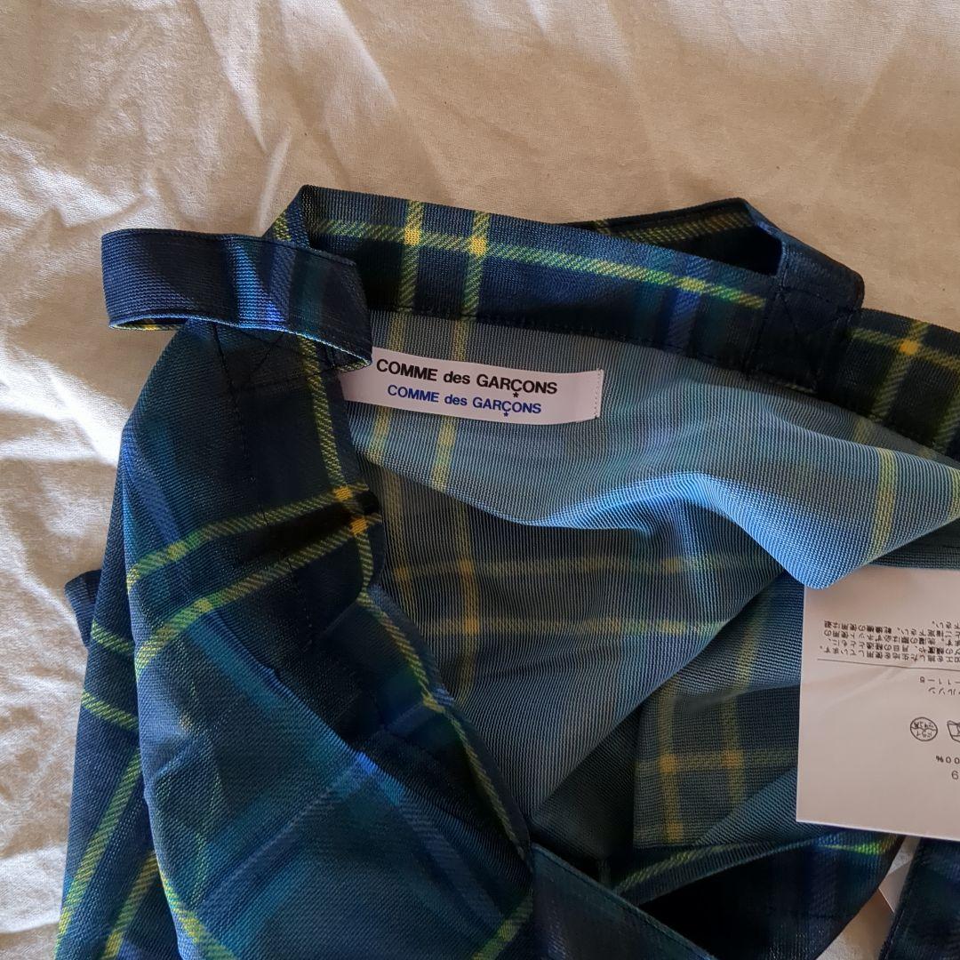 未使用　コムコム　COMME des GARÇONS チェック柄エコバッグ
