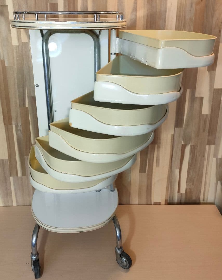 サロンワゴン マガジンラック レトロポップ