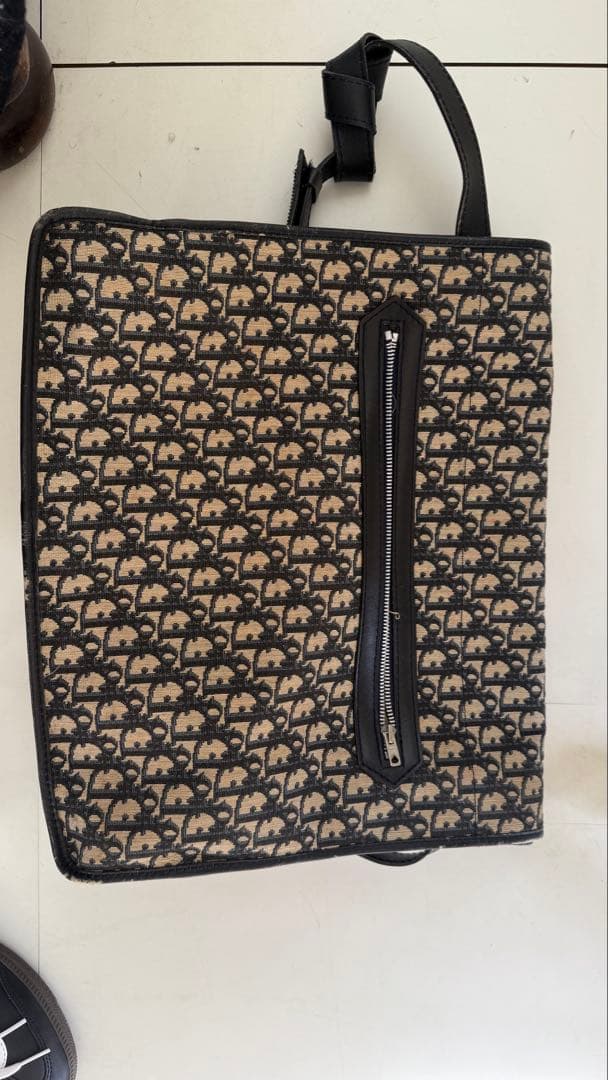 【希少】クリスチャンディオール トロッター ショルダーバッグ 大容量 ネイビー