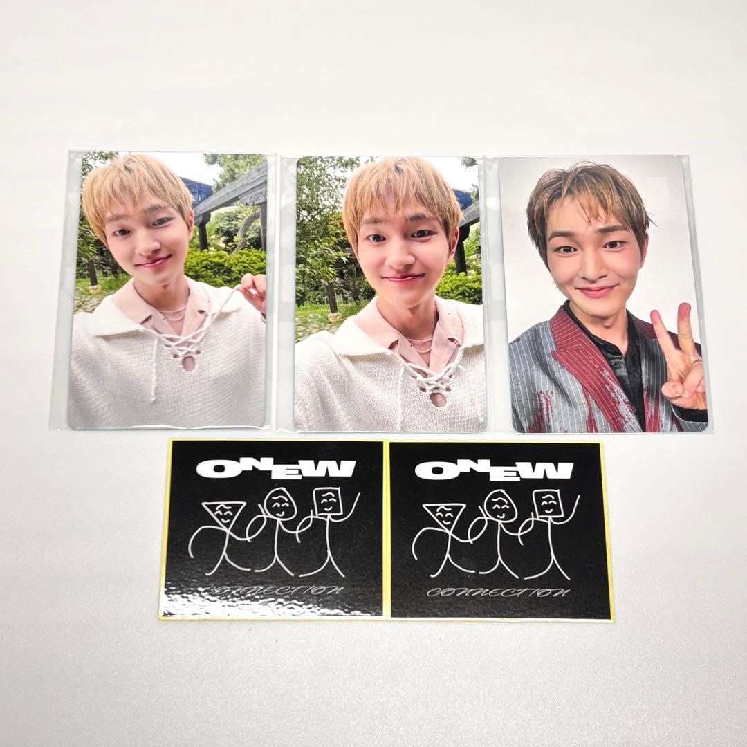 ONEW 購入特典　トレカ　３種　コンプ　セルフィー　ステッカー
