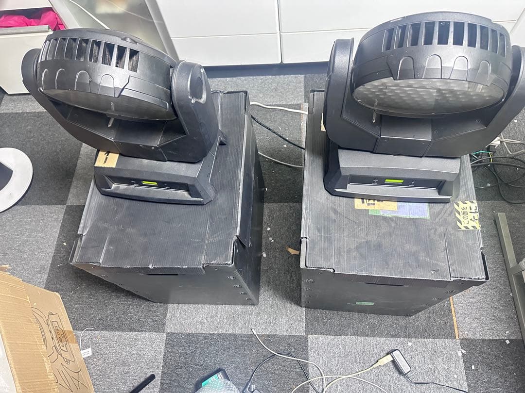 LEDパーライト 2台セット DMX対応 ムービング スポットライト 2台セット