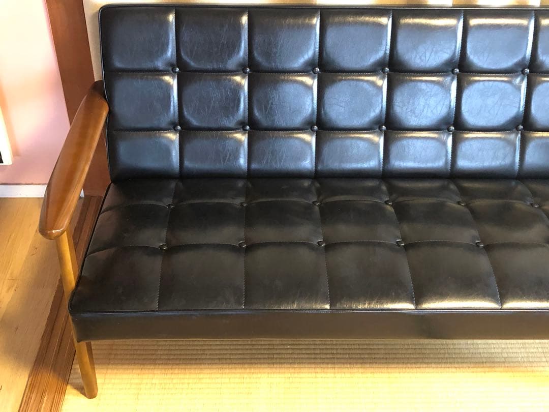 【送料込み】カリモク60 Kチェア　2シーター　スタンダードブラック