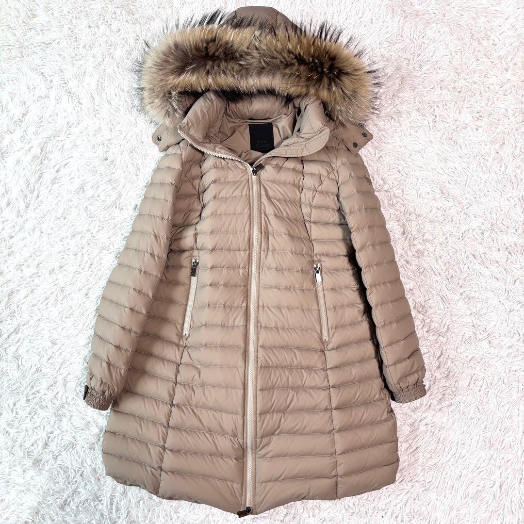 未使用級/別注/付属品付/近年✨タトラス ダウンコート チマ ナイロン ベージュ