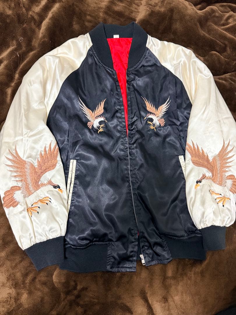 90s 日本製 vintage 鷲 日本限定 スカジャン vintage