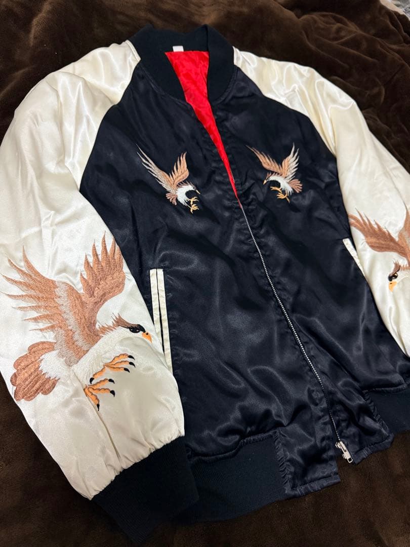 90s 日本製 vintage 鷲 日本限定 スカジャン vintage