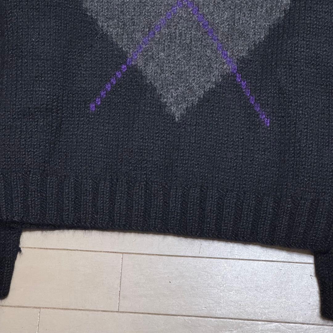 常*室様 希少✨　ポロバイラルフローレン　ハンドニット　アーガイル　長袖ニット