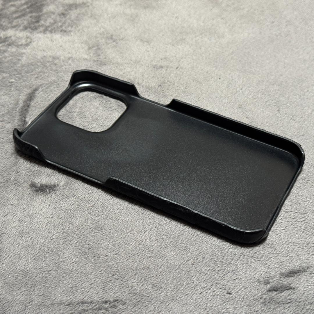 【新品】高級本革 シャムクロコダイル iPhone15 Pro Max ケース