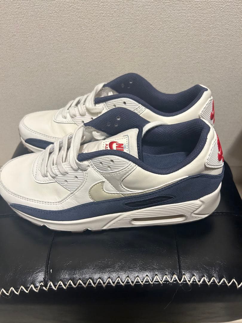 NIKE AIR MAX 90 PRM ホワイト/ネイビー