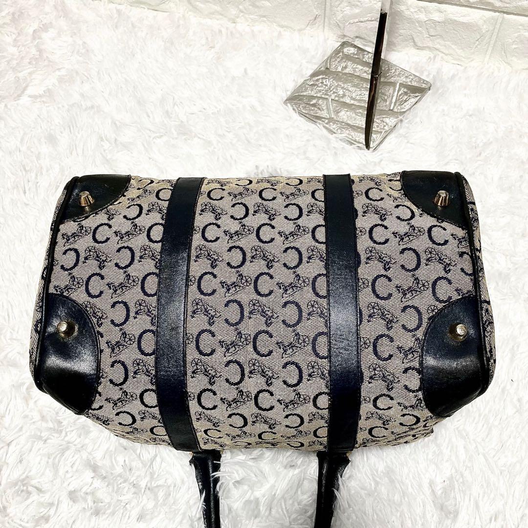 セリーヌ　ミニボストンバッグ ハンドバッグ　Cマカダム柄　CELINE