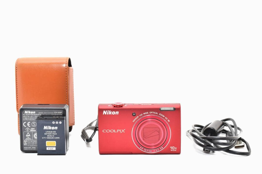 美品 ニコン　Nikon COOLPIX S6200 レッド ＃A372