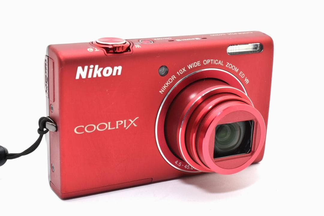 美品 ニコン　Nikon COOLPIX S6200 レッド ＃A372