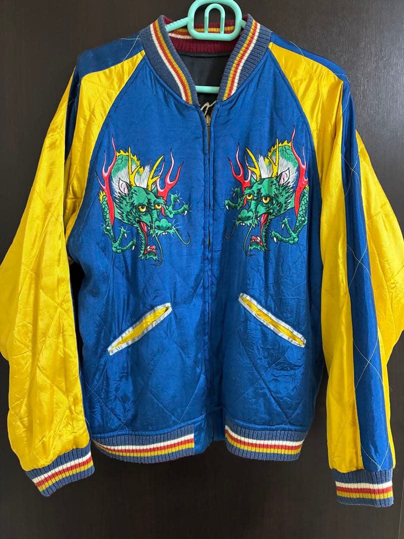 WAREHOUSE スカジャン　虎と鷲刺繍 ×プリント サイズ40