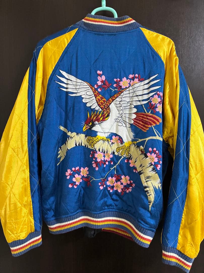 WAREHOUSE スカジャン　虎と鷲刺繍 ×プリント サイズ40