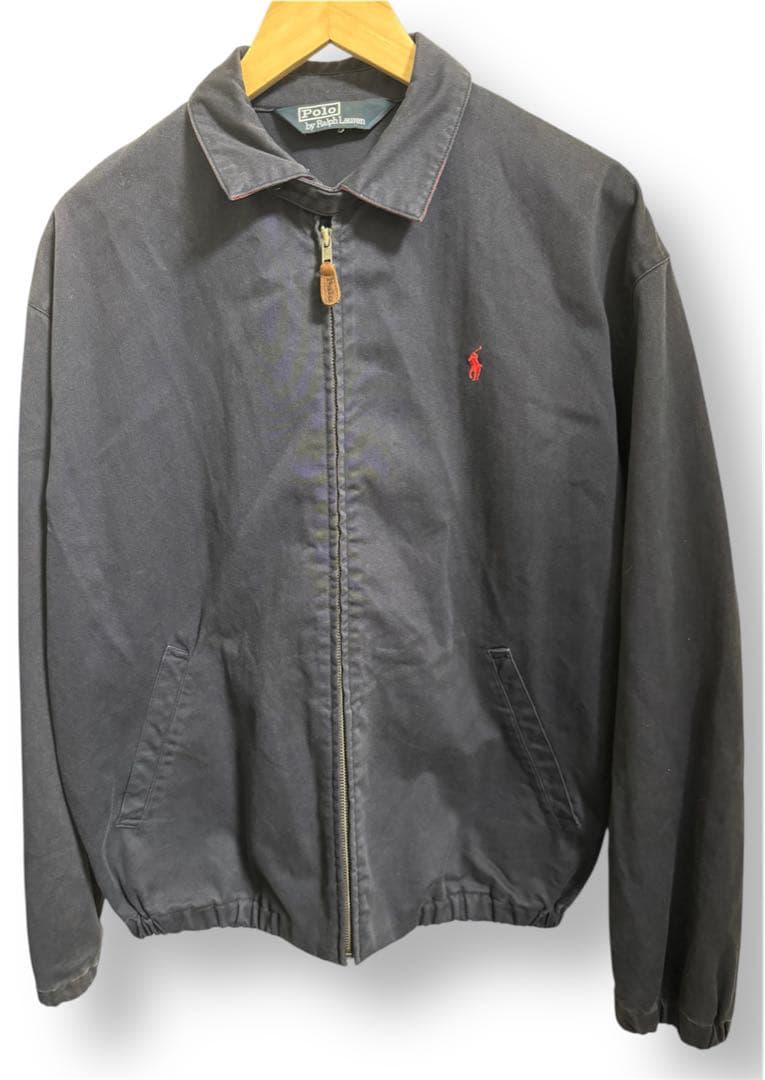 Polo Ralph Lauren スイングトップ コットンJKT ネイビー L