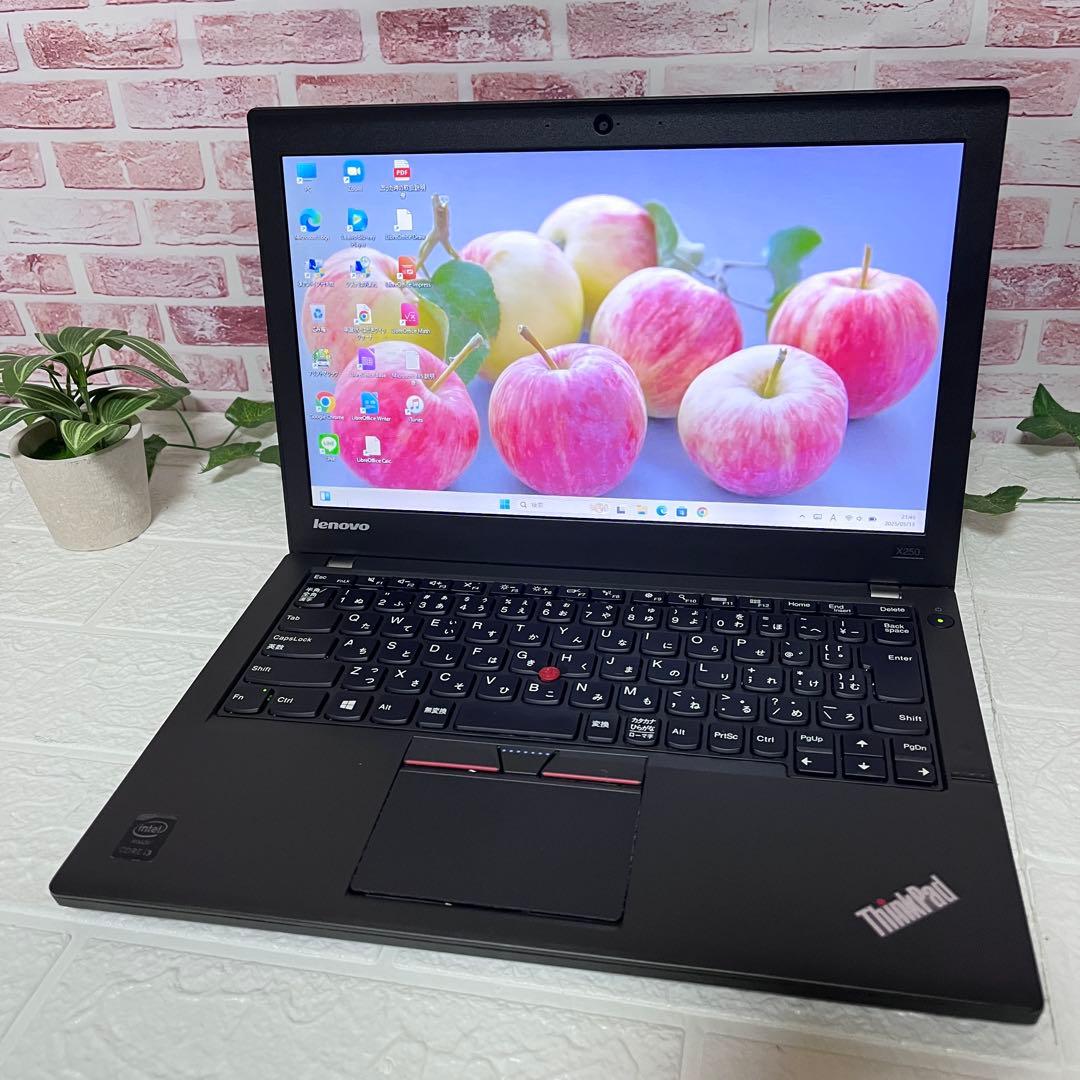 ★中古レノボパソコンSSD128GB★i3-5010U カメラ ノートPC446