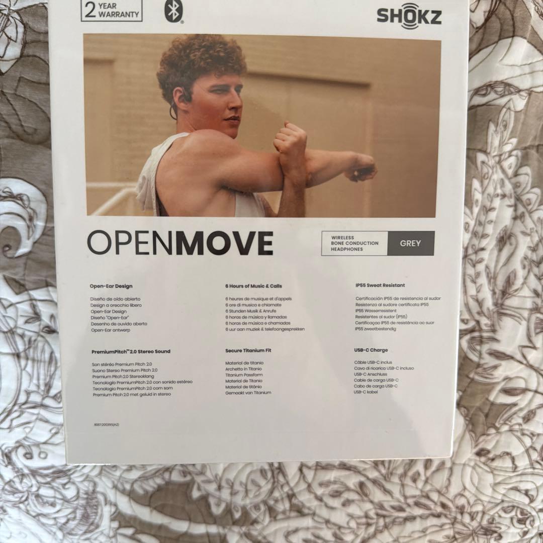 【新品未開封】SHOKZ OpenMove ワイヤレス骨伝導イヤホン