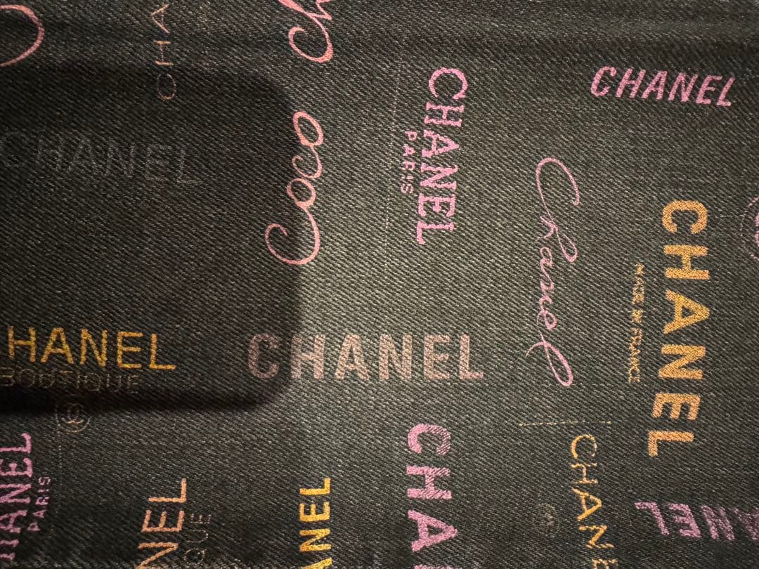 CHANEL プリントロゴデニムパンツ size36