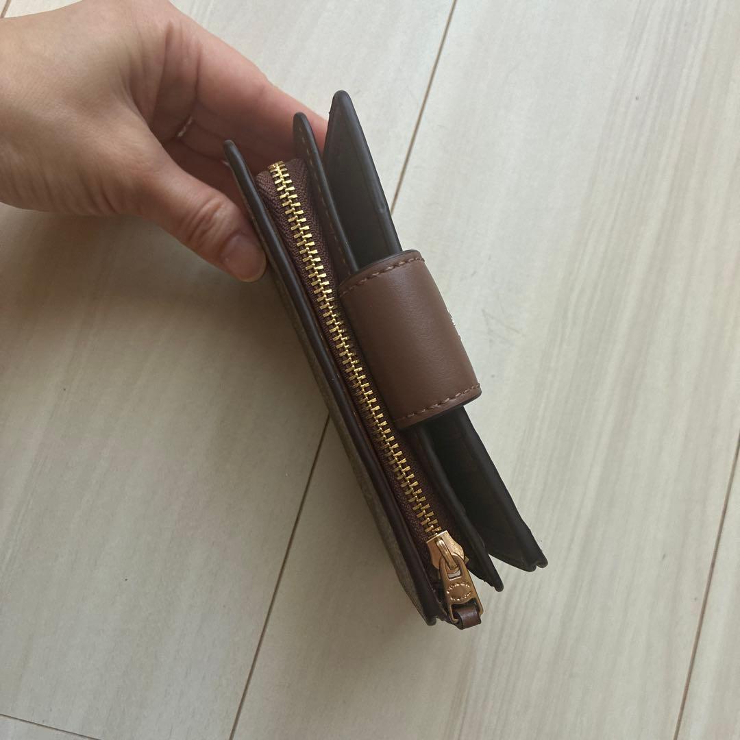 本日23時まで限定価格！早い者勝ち！新品正規品COACH折り財布ライトブラウン