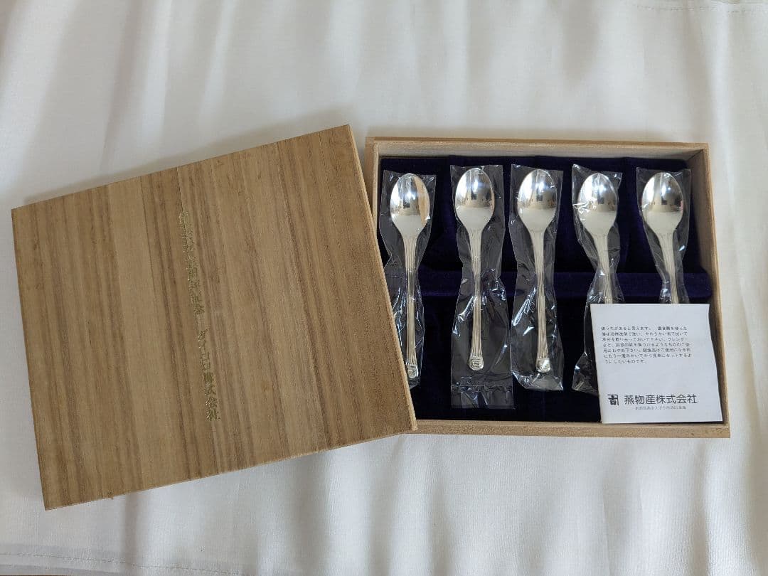 【未使用】 純銀製 スプーン 5本 約88g セット