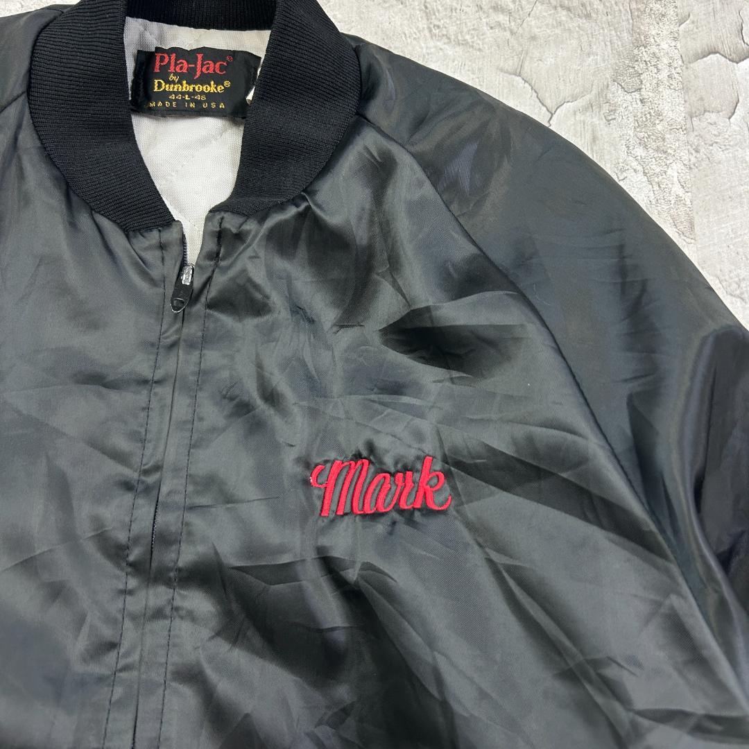 た*く様 USA製　Pla-Jac　刺繍　トップス　長袖　中綿ブルゾン　古着　ブ