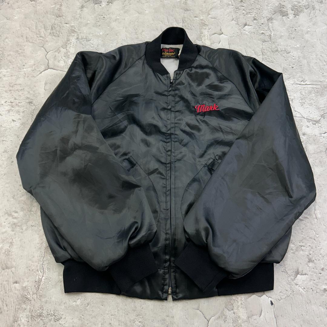 た*く様 USA製　Pla-Jac　刺繍　トップス　長袖　中綿ブルゾン　古着　ブ