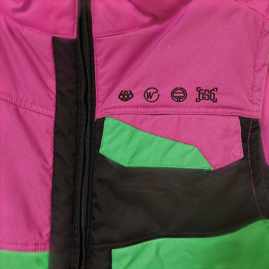 686 six eight six スノーボードウェア ベスト 好配色