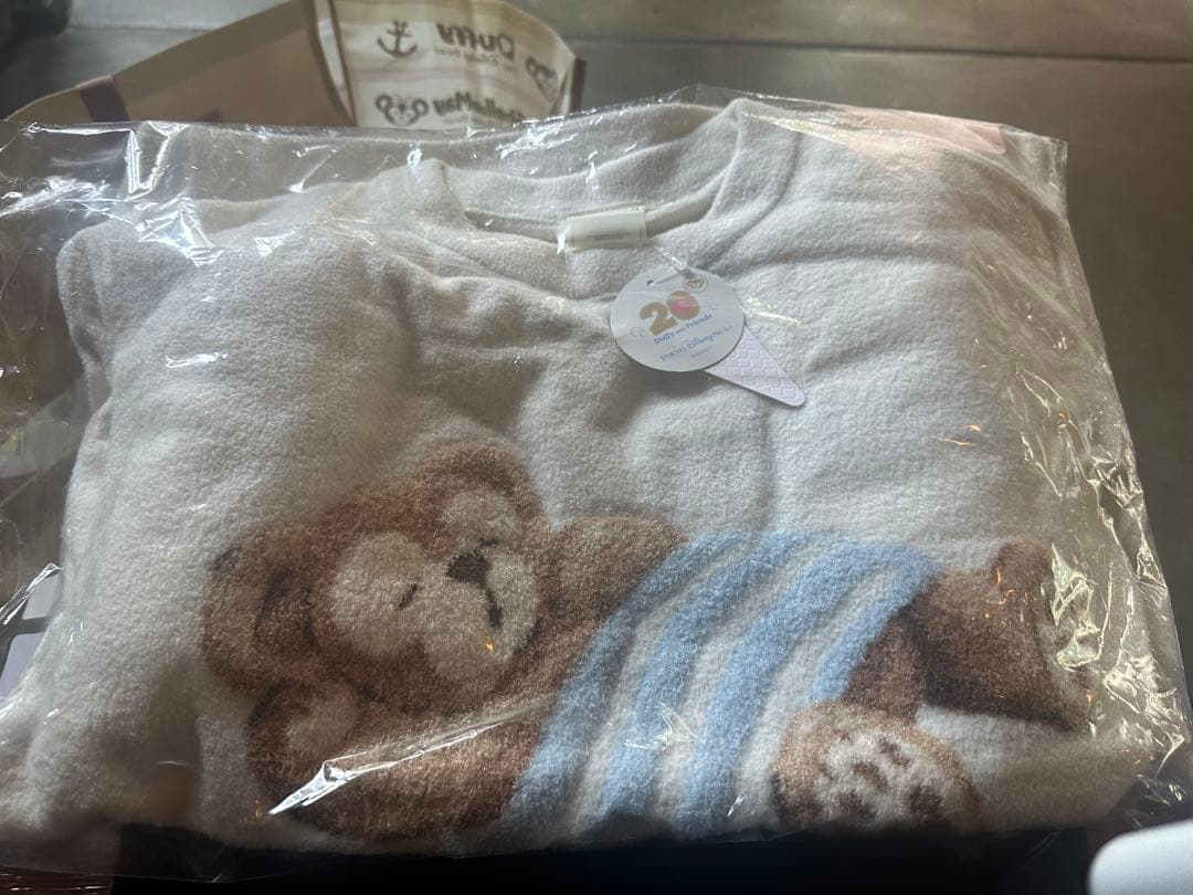 相場最安値‼️ジェラピケダッフィー ルームウェアセット半袖白