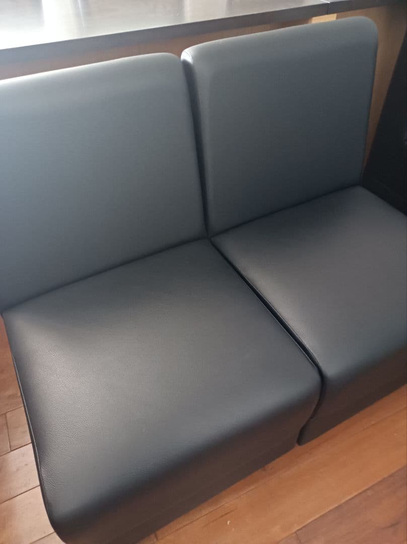 在庫残2脚　PROCEED業務用　1人掛けソファ レザー調　2脚セット（送料込）