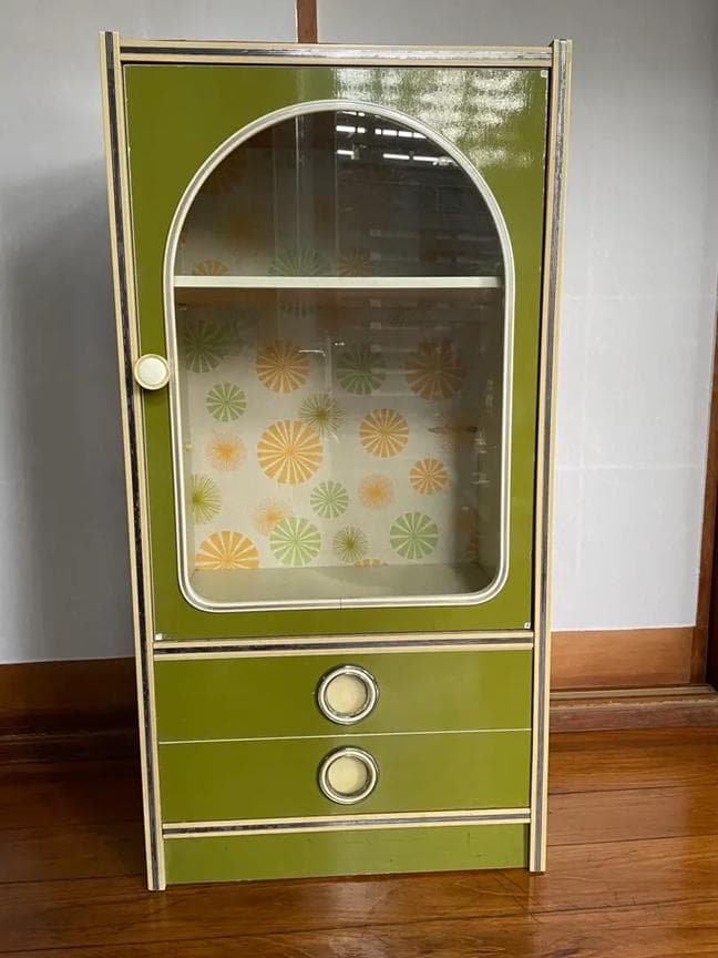 【昭和レトロ】飾り棚 シェルフ キャビネット