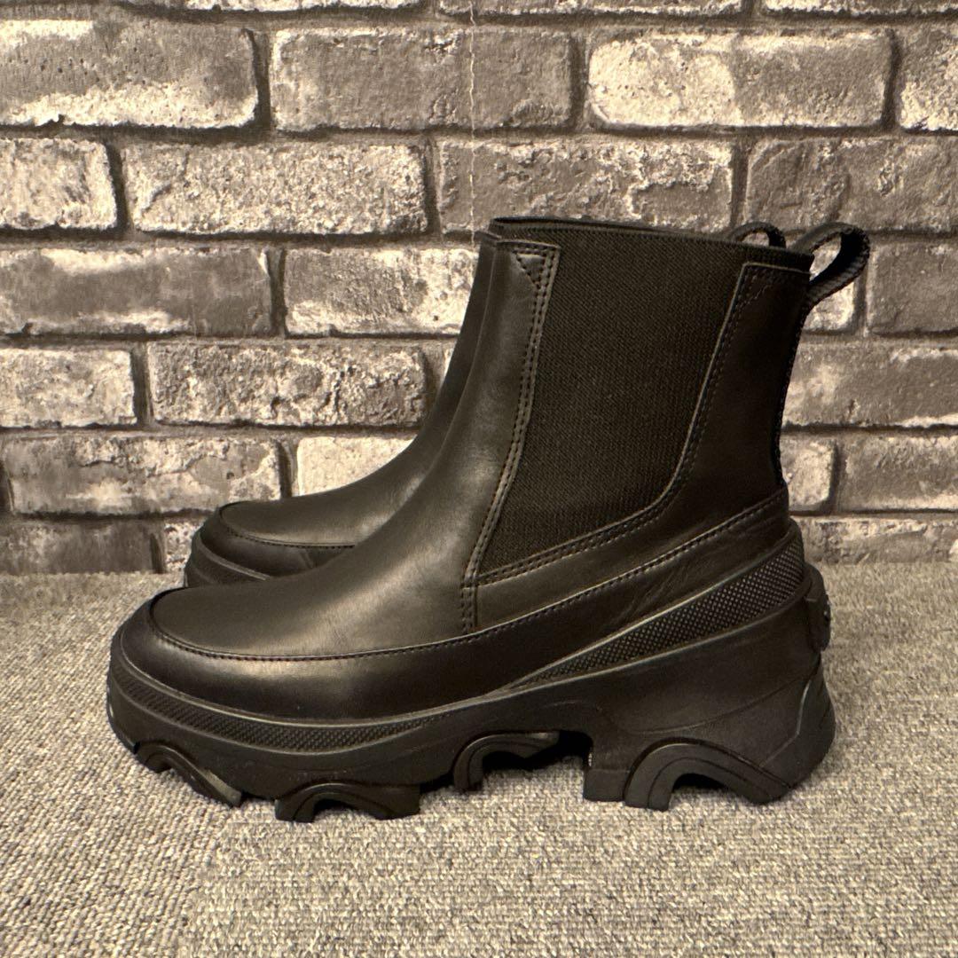 ソレル ブレックス ブーツ チェルシー ウォータープルーフ ブラック23.5