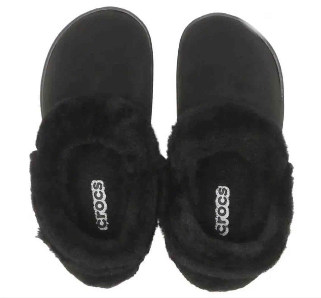CROCS クラシックアンフォゲッタブルスウェードクロッグ BLACK