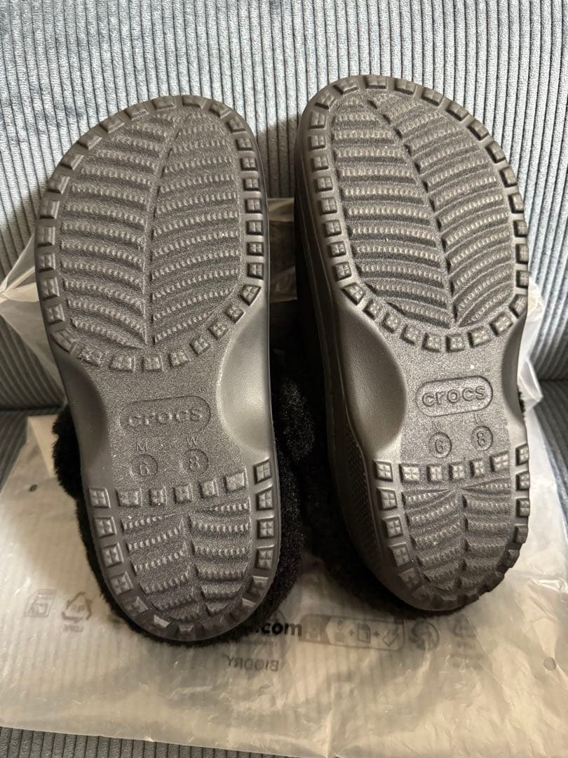 CROCS クラシックアンフォゲッタブルスウェードクロッグ BLACK