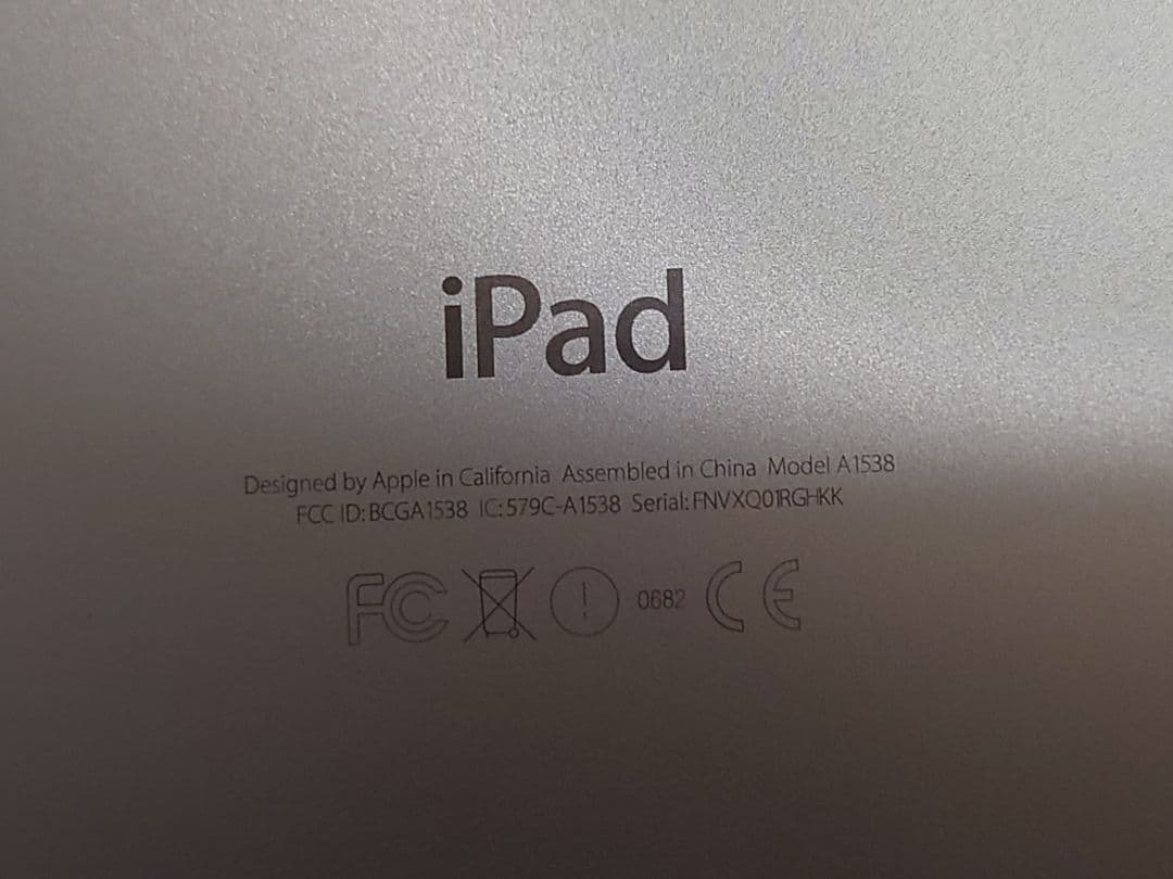 ipad　mini4 128g　wifi　モデル　　バッテリー100％　交換済み