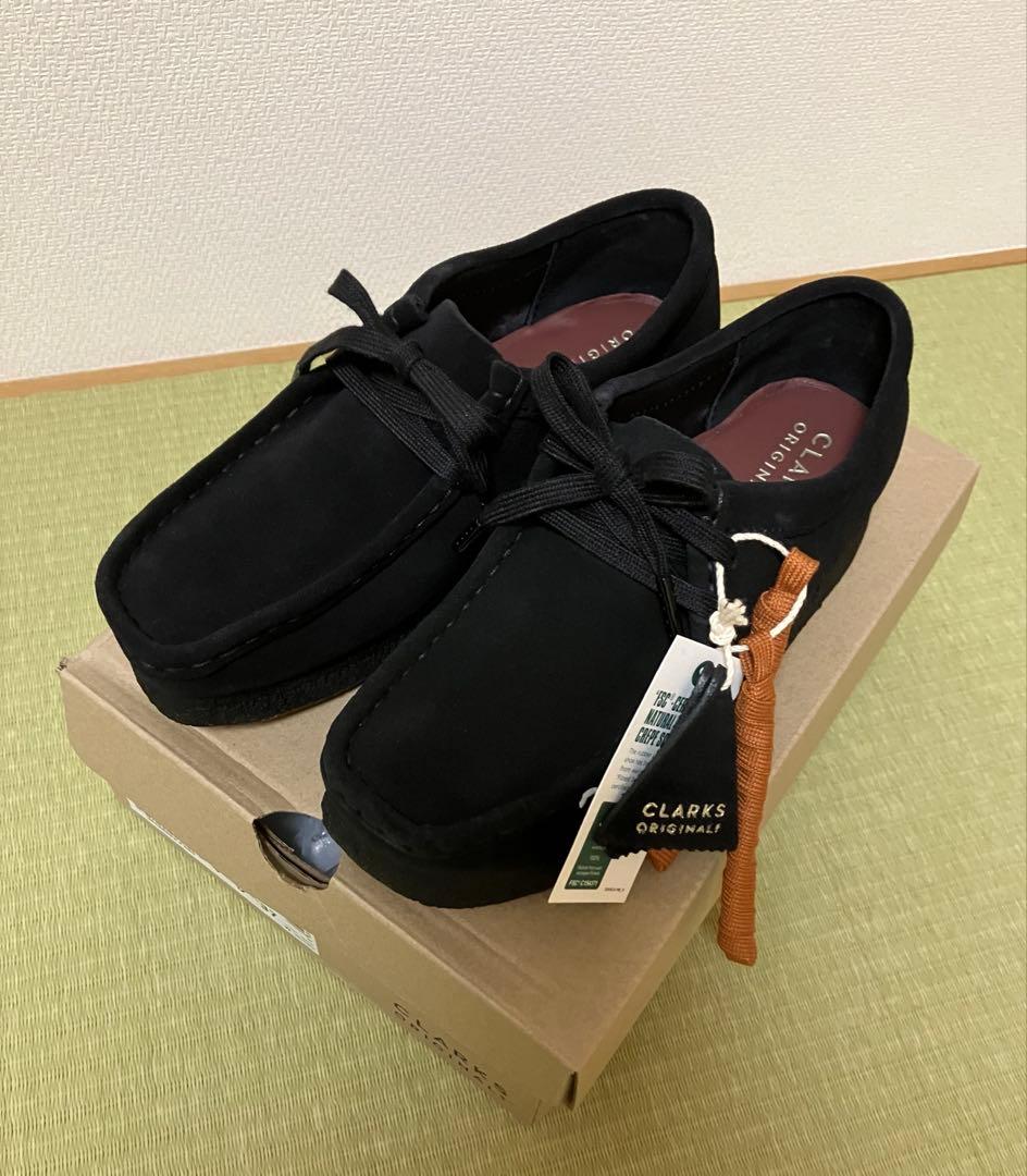 【新品】Clarks クラークス Wallabee ブラック23cm ワラビー