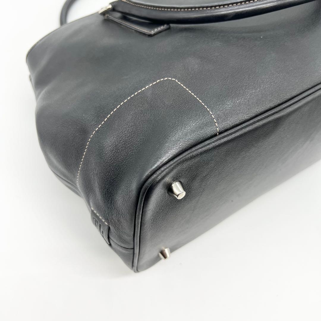 美品✨オールドコーチ　トートバッグ　ビジネス　レザー　ブラック　A4　肩掛け