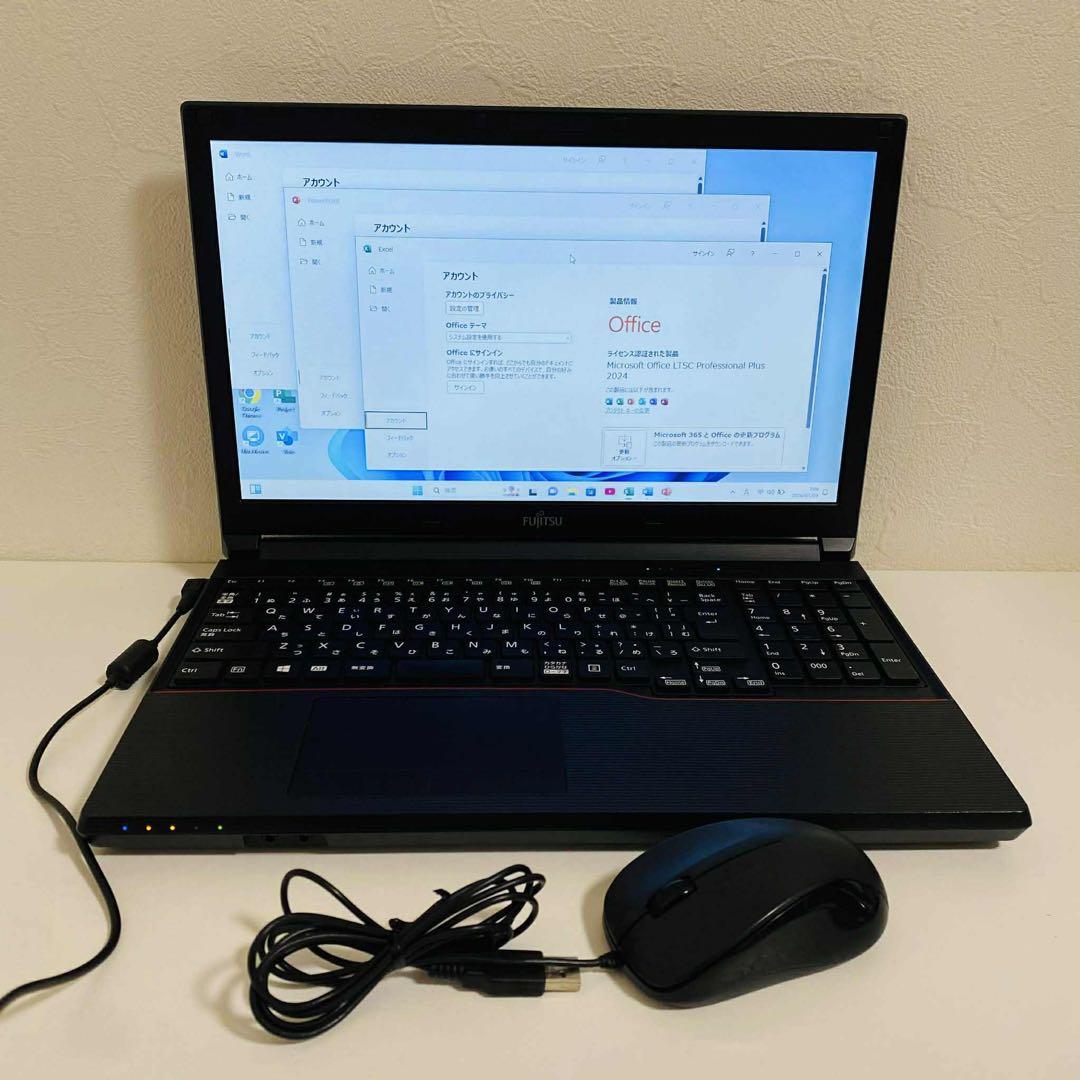 Y20 Fujitsuノートパソコンi5メモリ16G高速SSDサクサクWin11