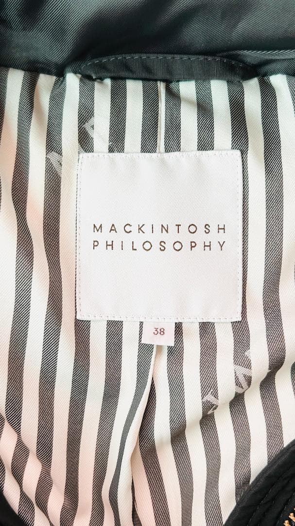 美品✨マッキントッシュフィロソフィー◾️ ブラック◾️ダウンジャケット◾️38
