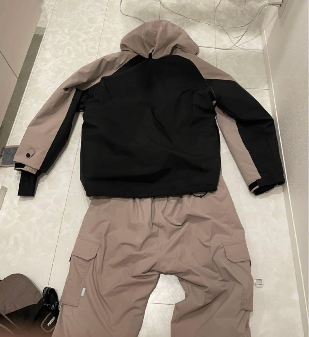 スノーボードウェア上下、手袋3点セット