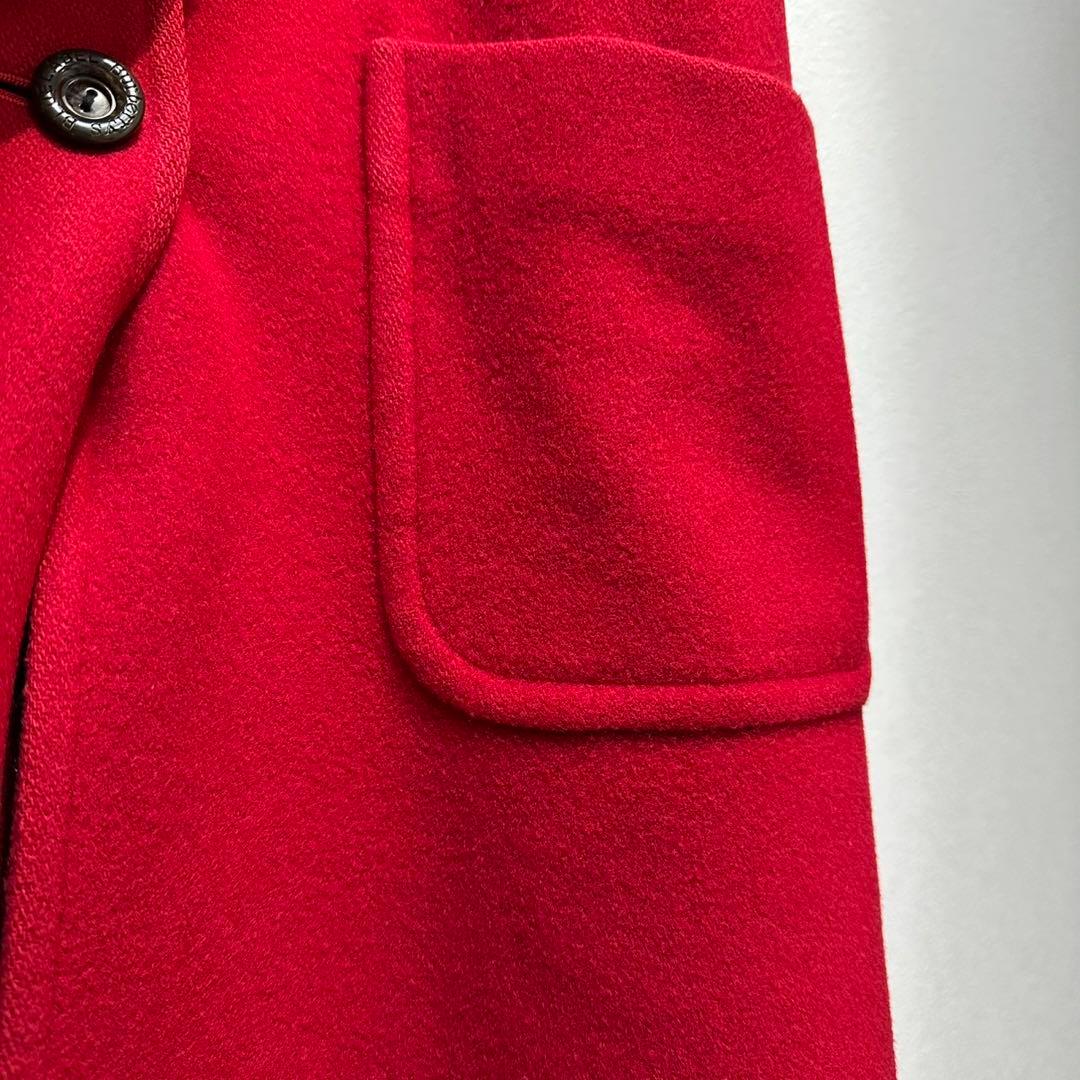 希少 バーバリー ブルーレーベル 上質 ウール デザイン チェスターコート 38