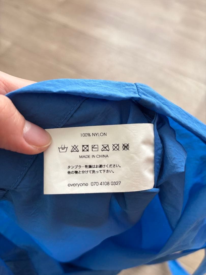 バッグ everyone nylon logo tote bag (BLUE)