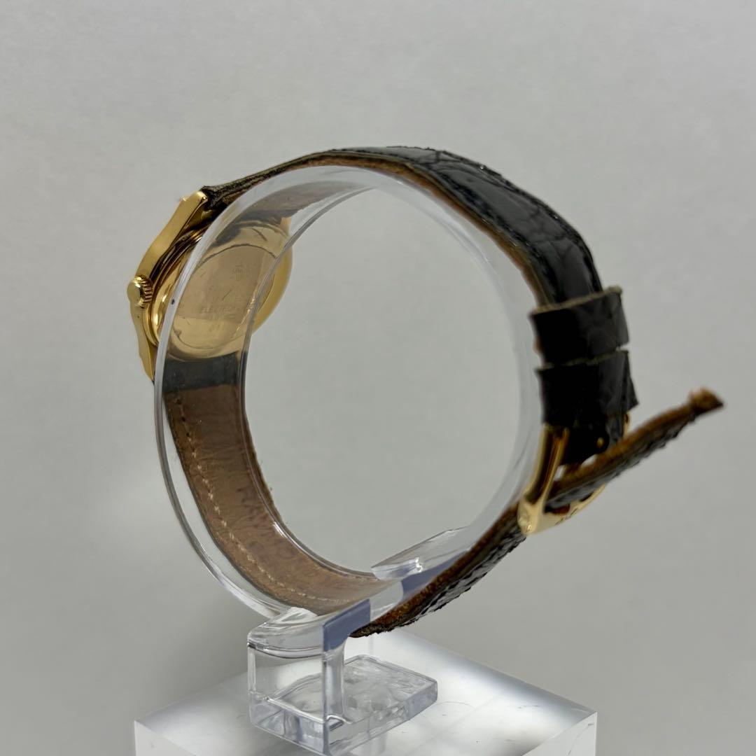 【稼働/新品電池/希少品】レイモンドウィル 腕時計 ゴールド文字盤 デイト