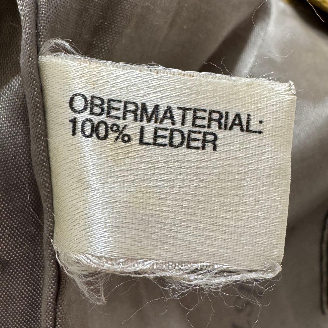 80s ~ 90s vintage ドイツ製 鹿革 短丈 レザージャケット