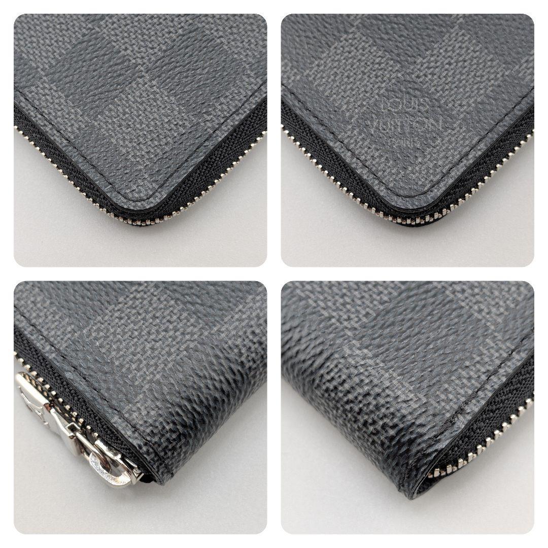 【美品・箱付】ルイヴィトン ジッピーパース ダミエ グラフィット RFID